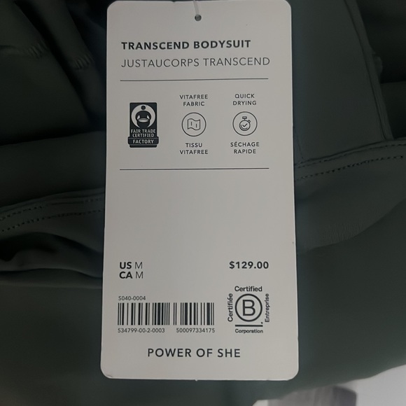 Athleta Transcend Bodysuit, Size Medium, Color: Bali Green - Picture 11 of 11